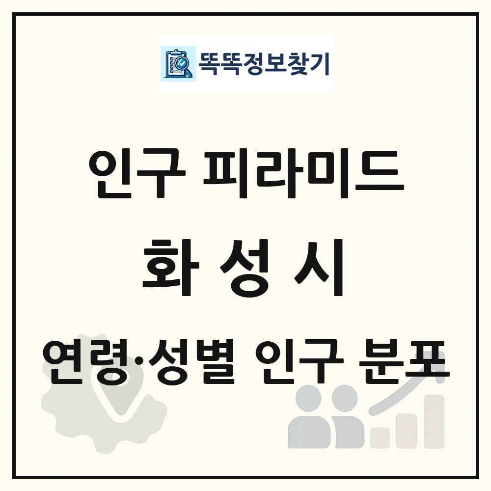 화성시 인구 피라미드 링크 그림